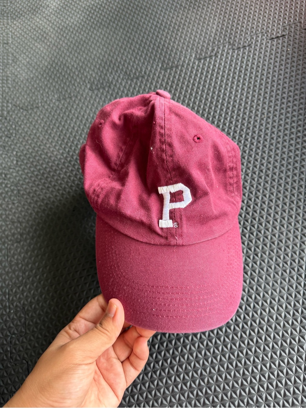 Embroidered 'P' Maroon Baseball Cap - Portland gear